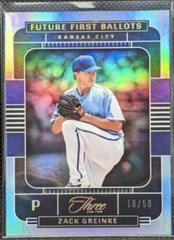 Zack Greinke [Holo Gold] #FFB-8 Baseball Cards 2022 Panini Three and Two Future First Ballots Prices