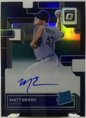 Matt Brash [Black] Baseball Cards 2022 Panini Donruss Optic Rated Rookie Signatures Prices