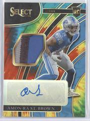 Amon Ra St. Brown [Tie Dye] #RS-AST Football Cards 2021 Panini Select Rookie Signatures Prices
