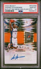 Amar'e Stoudemire [Neon Orange Pulsar] #IFS-ASM Basketball Cards 2022 Panini Select In Flight Signatures Prices