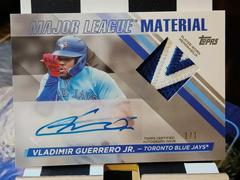 Vladimir Guerrero Jr. [Platinum] #MLMA-VG Baseball Cards 2024 Topps Major League Material Autograph Prices