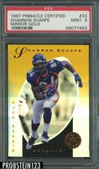 Shannon Sharpe [Mirror Gold] #33 Football Cards 1997 Pinnacle Certified Prices