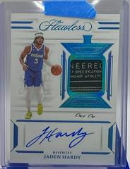 Jaden Hardy #8 Basketball Cards 2022 Panini Flawless Laundry Tag Autograph Prices