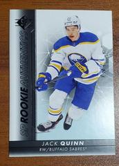 Jack Quinn [Limited Black] #108 Hockey Cards 2022 SP Authentic Prices