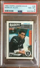 Marcus Allen #48 Football Cards 1987 Topps American UK Prices