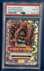 Shaedon Sharpe [Cracked Ice] #13 Basketball Cards 2022 Panini Contenders Rookie of the Year Prices