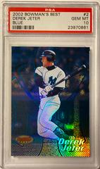 Derek Jeter [Blue] #2 Baseball Cards 2002 Bowman's Best Prices