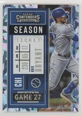 Kris Bryant [Cracked Ice] #59 Baseball Cards 2020 Panini Contenders Prices