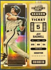 Jeff Bagwell [Gold] #15 Baseball Cards 2023 Panini Chronicles Contenders Optic Prices