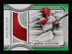 Andrew McCutchen [Green] #DJR-AMC Baseball Cards 2022 Topps Definitive Jumbo Relic Collection Prices
