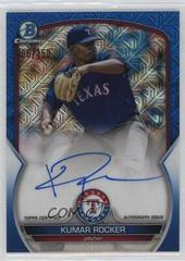 Kumar Rocker [Blue] #BMA-KR Baseball Cards 2023 Bowman Chrome Prospect Mega Box Autographs Prices