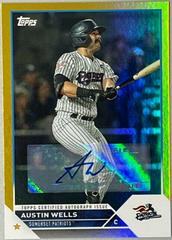 Austin Wells [Autograph Gold] #PD-10 Baseball Cards 2023 Topps Pro Debut Prices