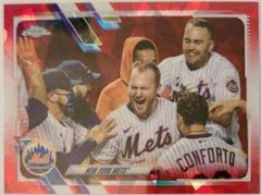 New York Mets [Red] #555 Baseball Cards 2021 Topps Chrome Sapphire Prices