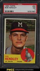 Bob Hendley #62 Baseball Cards 1963 Topps Prices