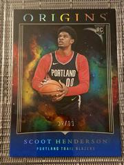 Scoot Henderson [Blue] #17 Basketball Cards 2023 Panini Origins Prices