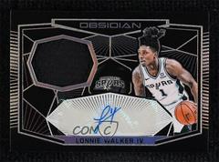 Lonnie Walker IV Basketball Cards 2018 Panini Obsidian Rookie Jersey Autographs Prices