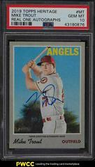 Mike Trout #MT Baseball Cards 2019 Topps Heritage Real One Autographs Prices