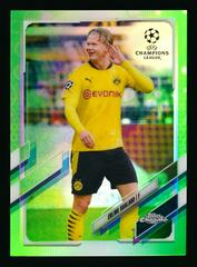 Erling Haaland [Neon Green Bubbles] Soccer Cards 2020 Topps Chrome UEFA Champions League Prices