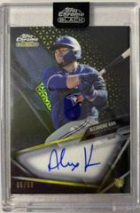 Alejandro Kirk Baseball Cards 2021 Topps Chrome Black Autographs Prices