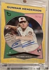 Gunnar Henderson [Gold] #AC-GH Baseball Cards 2023 Topps Brooklyn Collection Autographs Prices