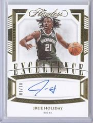 Jrue Holiday [Gold] #3 Basketball Cards 2022 Panini Flawless Excellence Signature Prices