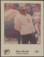 Don Shula #14 Football Cards 1985 Dolphins Police Prices