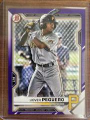 Liover Peguero [Purple] #BP-52 Baseball Cards 2021 Bowman Paper Prospects Prices