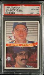 Living Legends [G. Perry, R. Fingers] #A Baseball Cards 1984 Donruss Prices