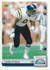 Leslie O'Neal #G49 Football Cards 1992 Upper Deck Gold Prices