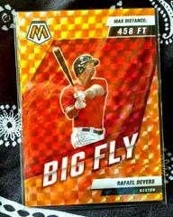 Rafael Devers [Reactive Orange] Baseball Cards 2022 Panini Mosaic Big Fly Prices