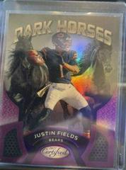 Justin Fields [Purple] Football Cards 2022 Panini Certified Dark Horses Prices