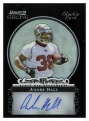 Andre Hall [Autograph Black Refractor] Football Cards 2006 Bowman Sterling Prices