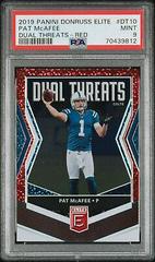 Pat McAfee [Red] #DT-10 Football Cards 2019 Donruss Elite Dual Threats Prices
