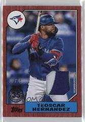 Teoscar Hernandez [Red] #87BR-THE Baseball Cards 2022 Topps 1987 Series 2 Relics Prices