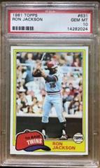 Ron Jackson #631 Baseball Cards 1981 Topps Prices