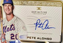 Pete Alonso #DCA-EJ Baseball Cards 2023 Topps Definitive Autograph Collection Prices