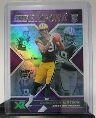 Christian Watson [Purple] #RXP-13 Football Cards 2022 Panini XR Rookie Expose Prices