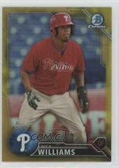 Nick Williams [Chrome Gold Refractor] Baseball Cards 2016 Bowman Prospects Prices