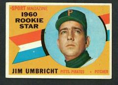Jim Umbricht [Rookie Star] #145 Baseball Cards 1960 Topps Prices
