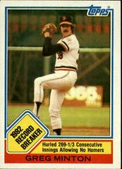 Greg Minton Baseball Cards 1983 Topps Prices