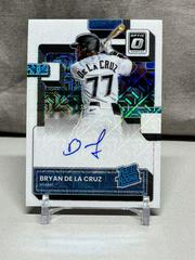 Bryan De La Cruz [Teal Velocity] Baseball Cards 2022 Panini Donruss Optic Rated Rookie Signatures Prices