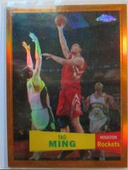 Yao Ming [Orange Refractor] Basketball Cards 2007 Topps Chrome Prices