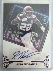 Juan Thornhill [Purple] #NS-JT Football Cards 2022 Panini Elements Neon Signs Autographs Prices