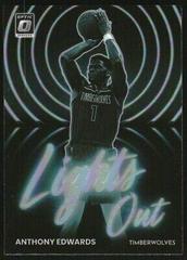 Anthony Edwards [Holo] #12 Basketball Cards 2022 Panini Donruss Optic Lights Out Prices