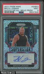 Brock Lesnar [Mojo Prizm] Wrestling Cards 2022 Panini Prizm WWE Superstar Autographs Prices
