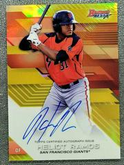 Heliot Ramos [Gold Refractor] #B17-HR Baseball Cards 2017 Bowman's Best of Autograph Prices