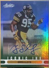 Greg Lloyd [Green] #II-GL Football Cards 2022 Panini Absolute Iconic Ink Autographs Prices