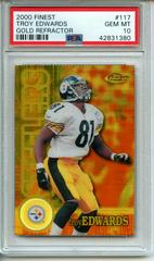 Troy Edwards [Gold Refractor] #117 Football Cards 2000 Topps Finest Prices