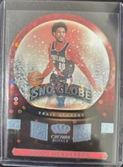 Scoot Henderson [Blue] #8 Basketball Cards 2023 Panini Crown Royale Sno Globe Prices