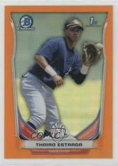 Thairo Estrada [Orange Refractor] Baseball Cards 2014 Bowman Chrome Prospects Prices